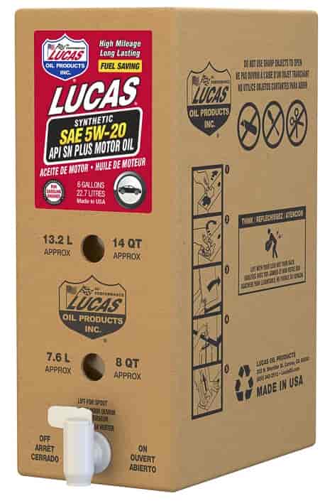 Synthetic Motor Oil SAE 5W-20 - 6 Gallon Bag In A Box