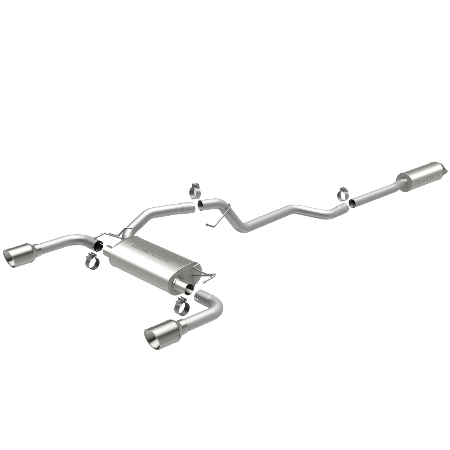 MF Series Cat-Back Exhaust System 2013-14 Ford Escape Turbo 1.6L L4