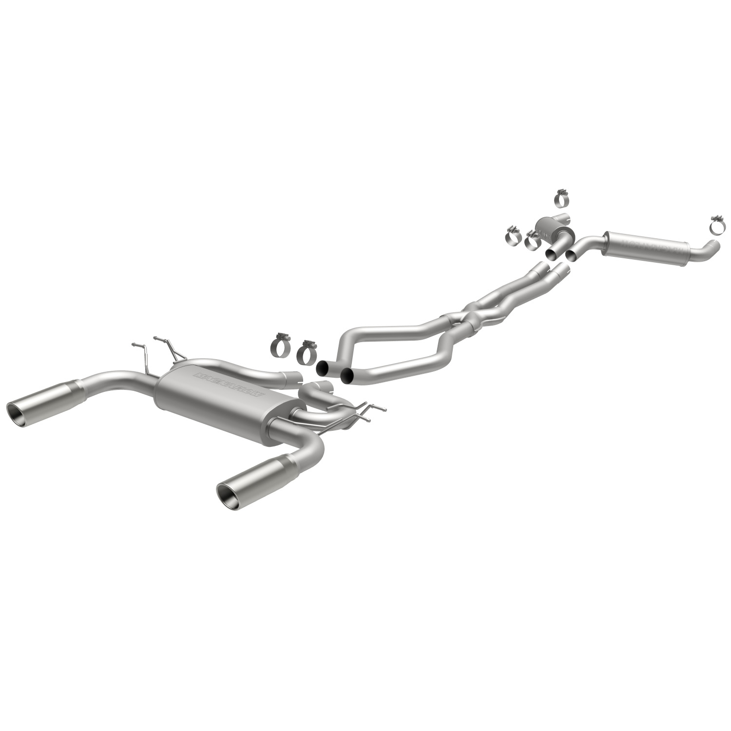 MF Series Cat-Back Exhaust System 2006-2011 Land Rover Range Rover 4.4L/5.0L V8