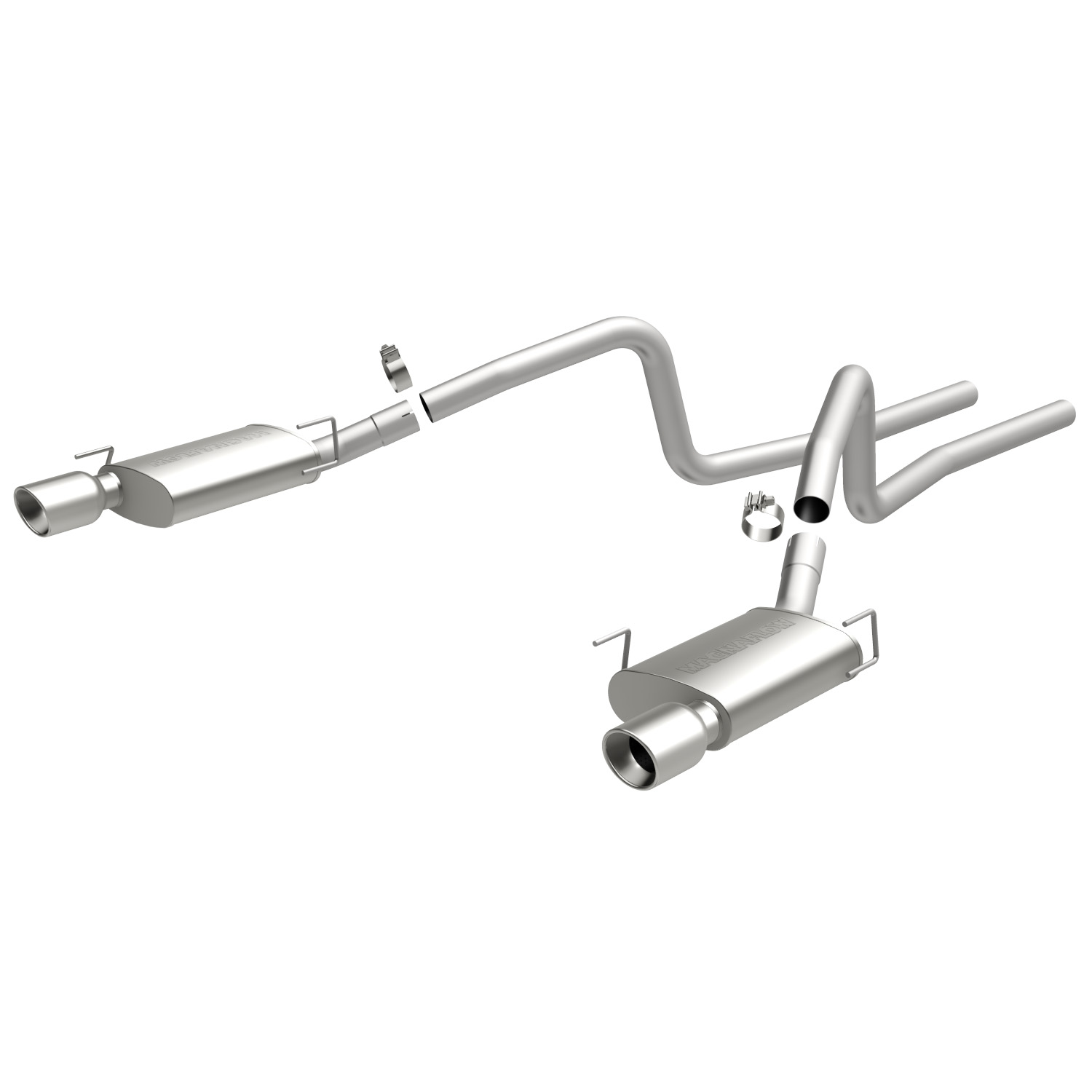 Street Series Cat-Back Exhaust System 2010 Mustang GT 4.6L/Roush Supercharged 427R