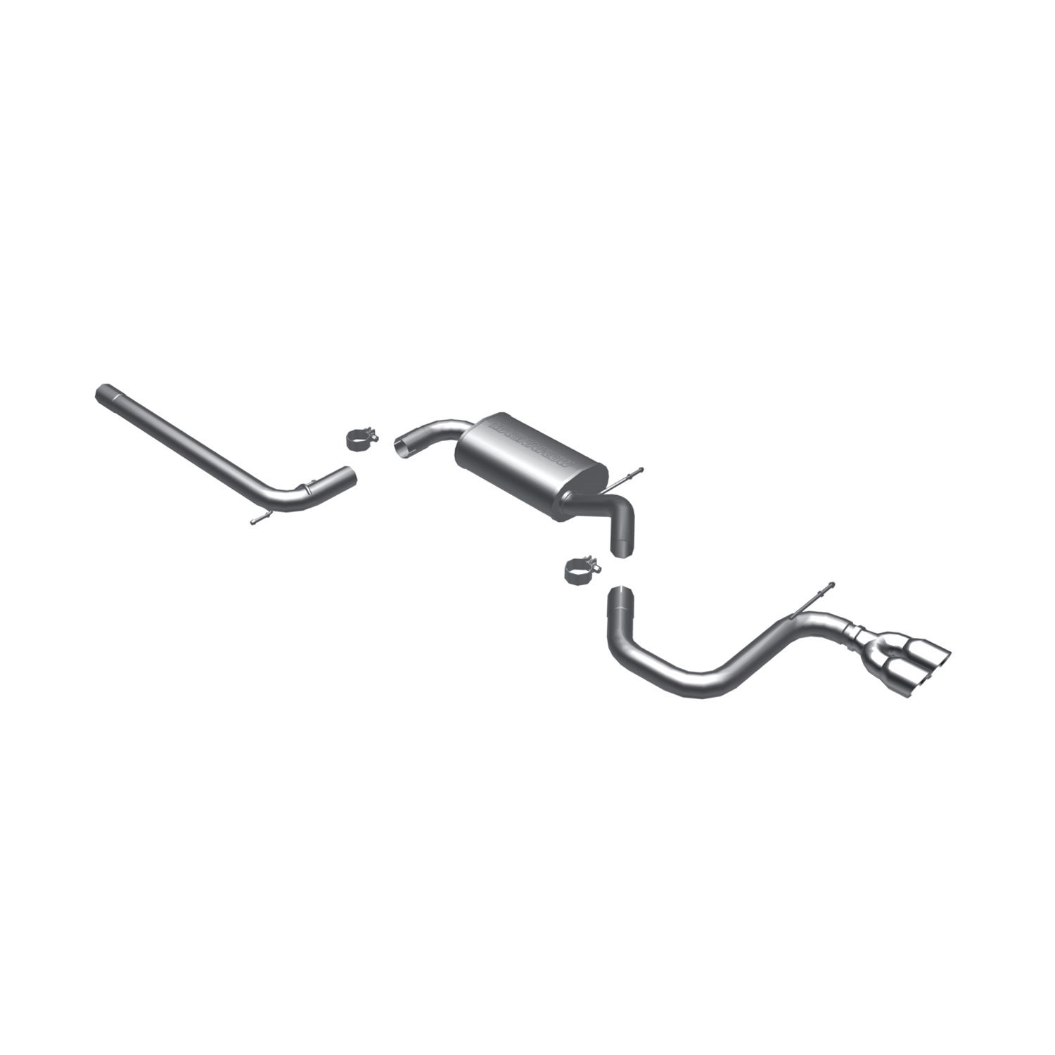 Touring Series Cat-Back Exhaust System 2006-14 VW Rabbit/Golf 2.5L L5