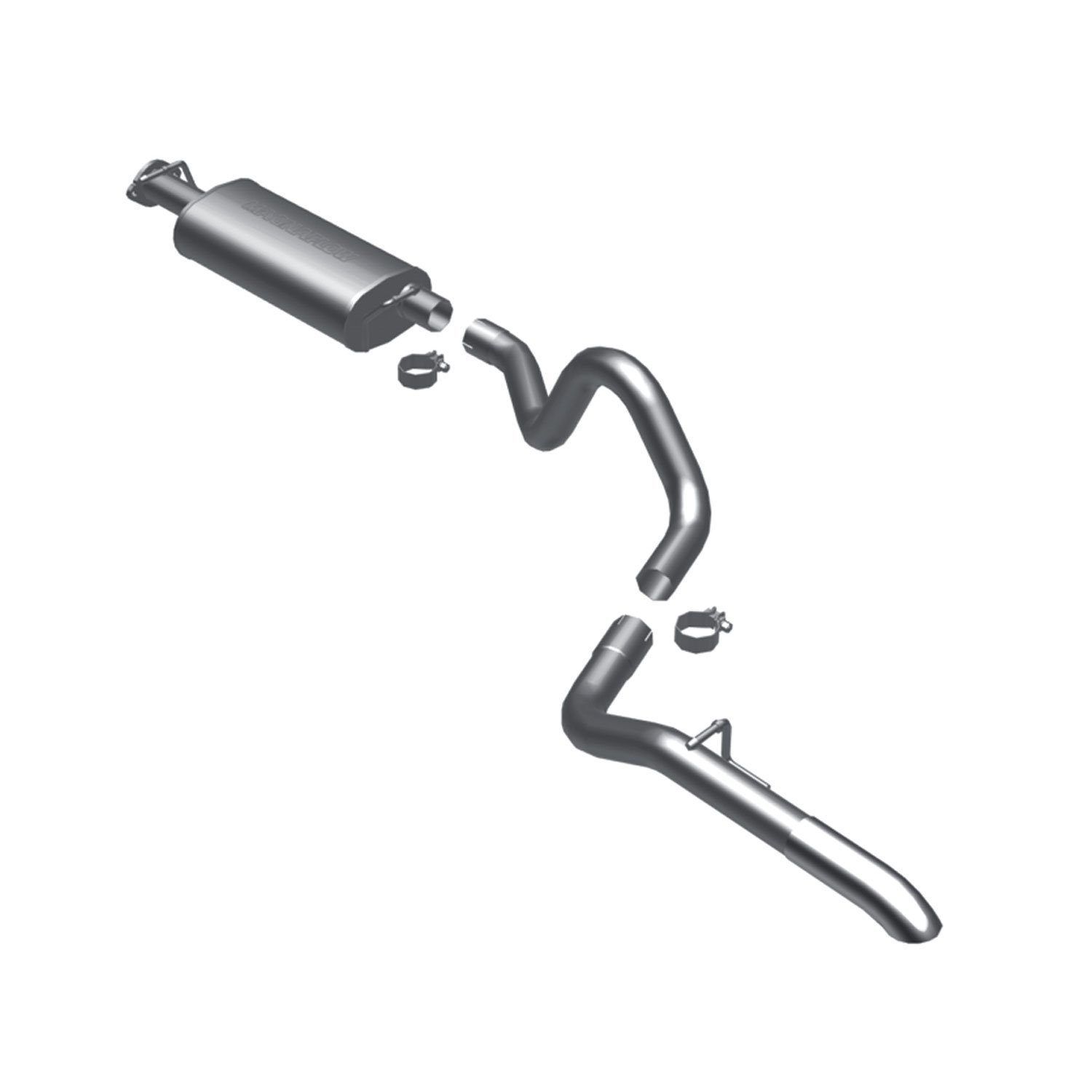 MF Series Cat-Back Exhaust System 1990-95 Range Rover 3.9L V8