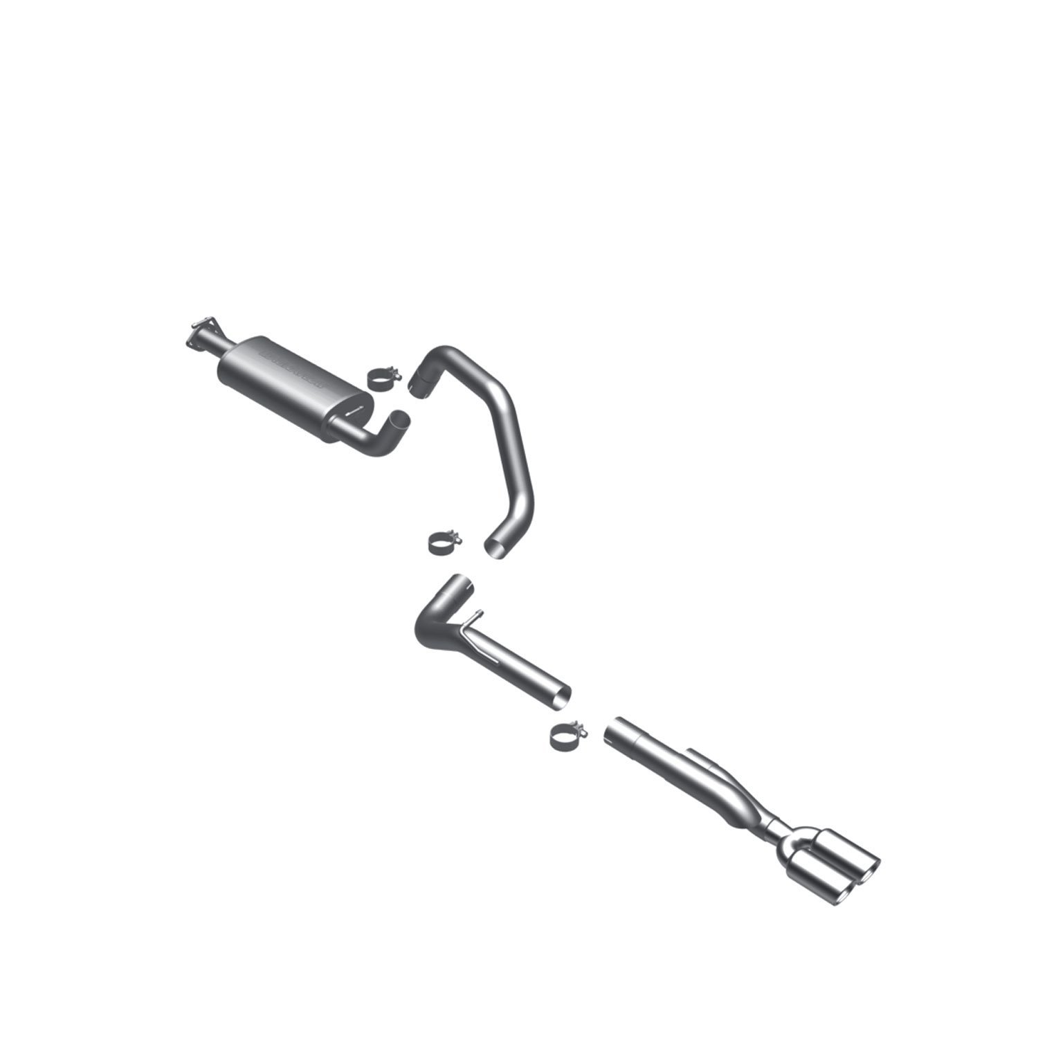 MF Series Cat-Back Exhaust System 1999-2002 Land Rover Discovery II 4.0L V8