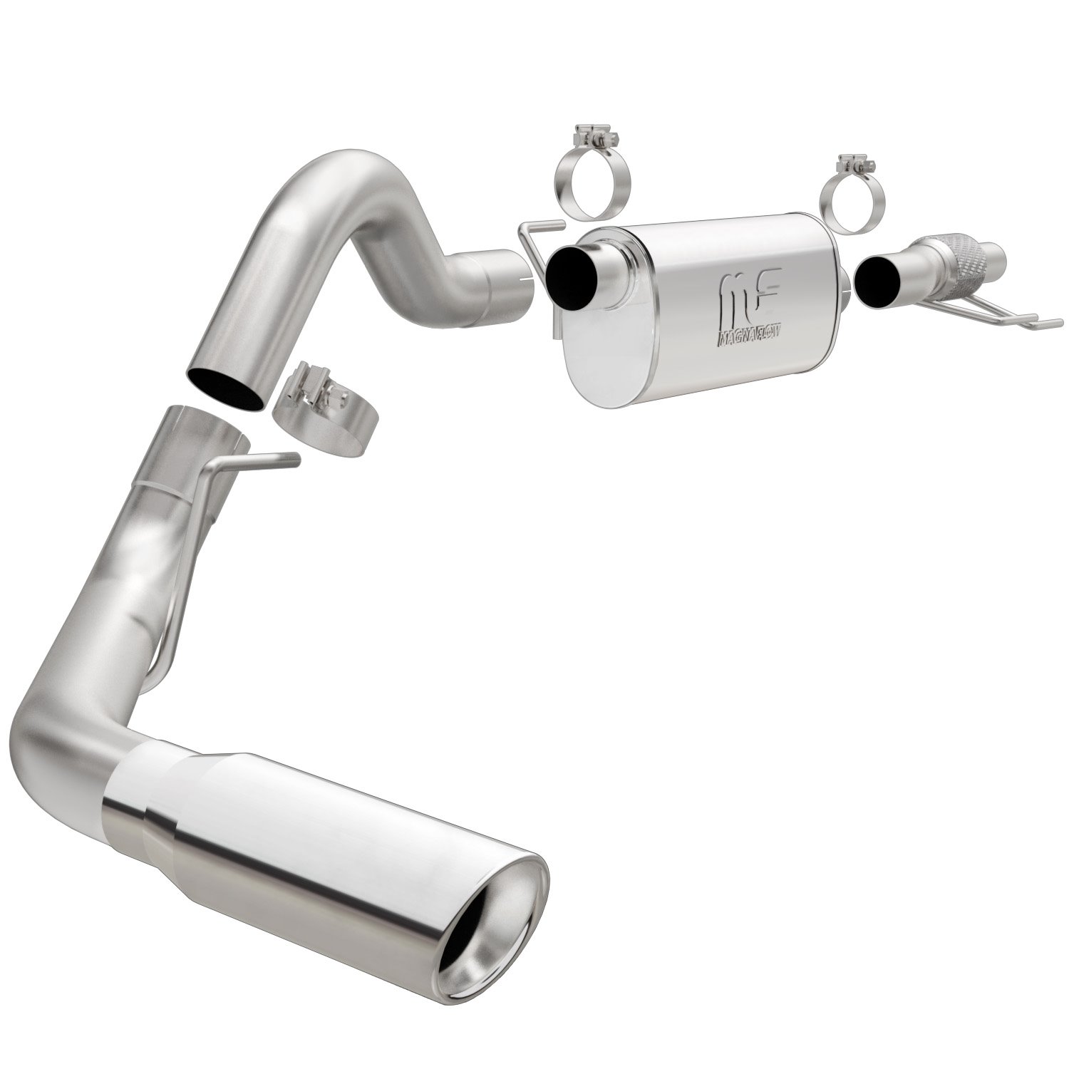 MF Series Cat-Back Exhaust System 2015-2019 Ford F-150 2.7L V6, Extended/Crew Cab