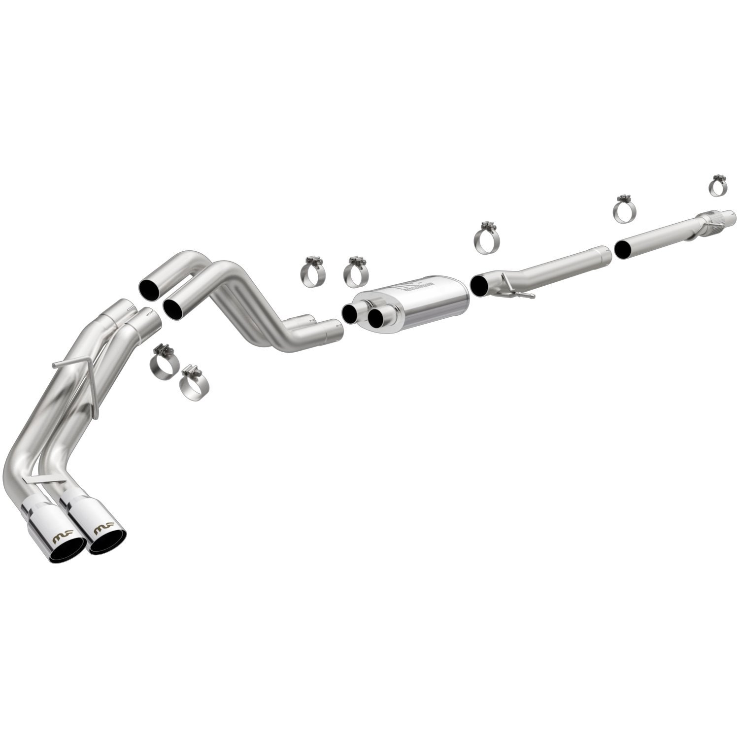 Street Series Cat-Back Exhaust System 2019 Ford Ranger 2.3L - Polished Tips