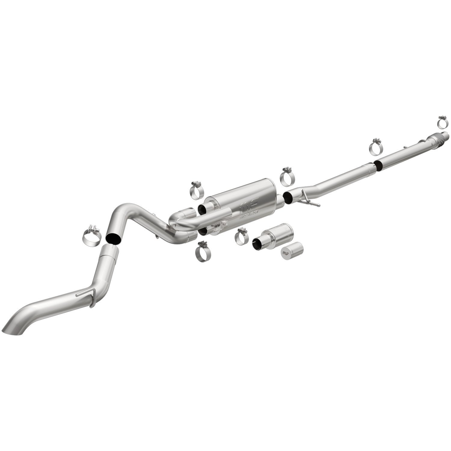 19605 Overland Series Cat-Back Exhaust System fits Select Ford Ranger 2.3L L4