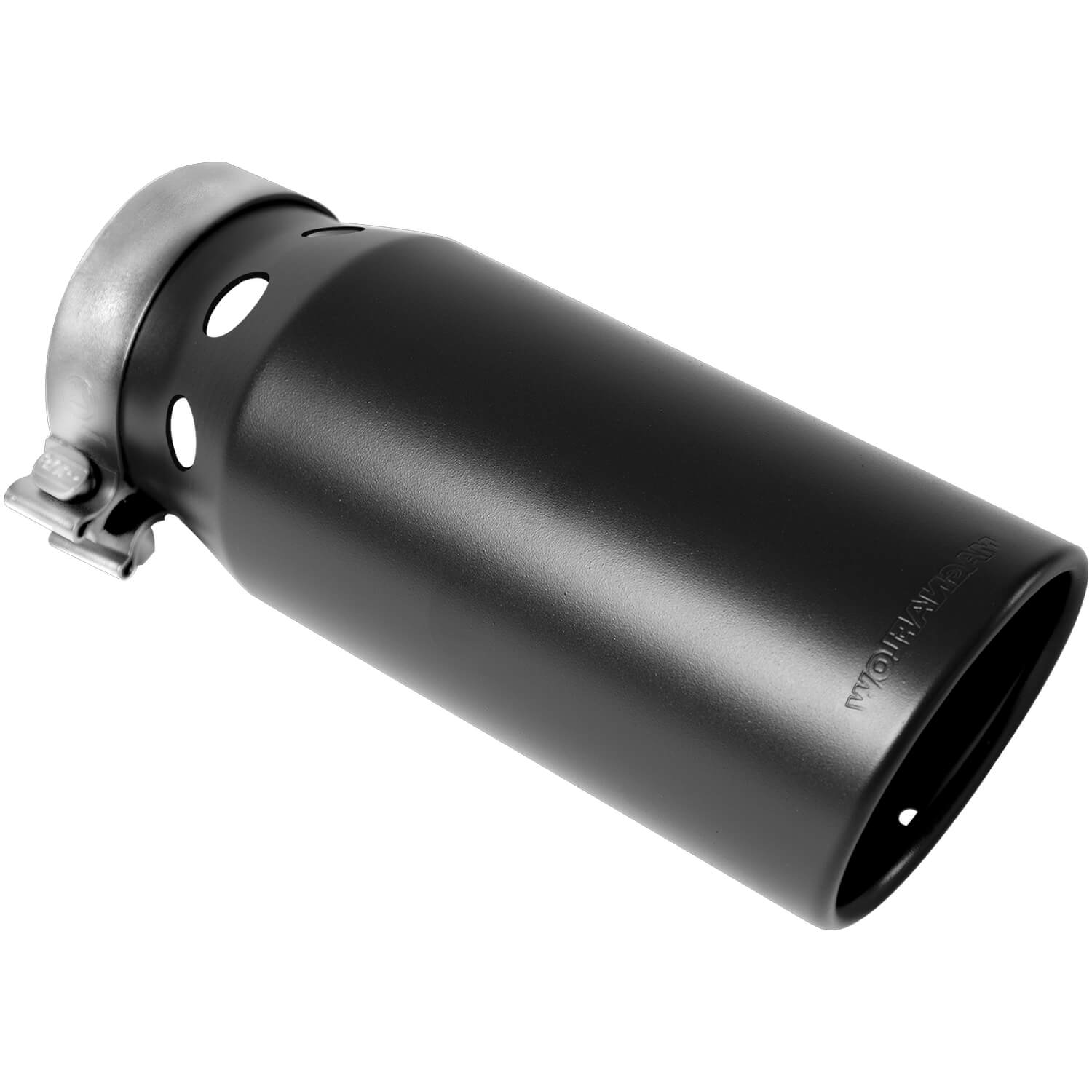 Polished Stainless Steel Clamp-On Single Exhaust Tip Inlet Inside Diameter: 4"
