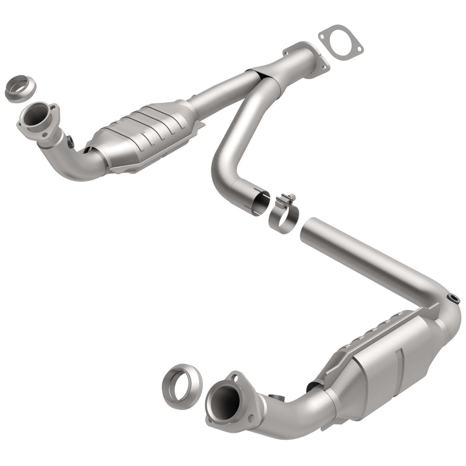 Direct-Fit Catalytic Converter 2000 Chevy Tahoe 5.7L (with Single Inlet Muffler)