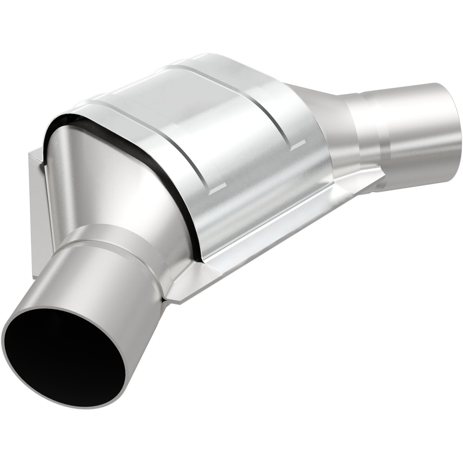 OBD-II 49-State Universal Catalytic Converter Body Shape: Angled Oval, Offset/Offset