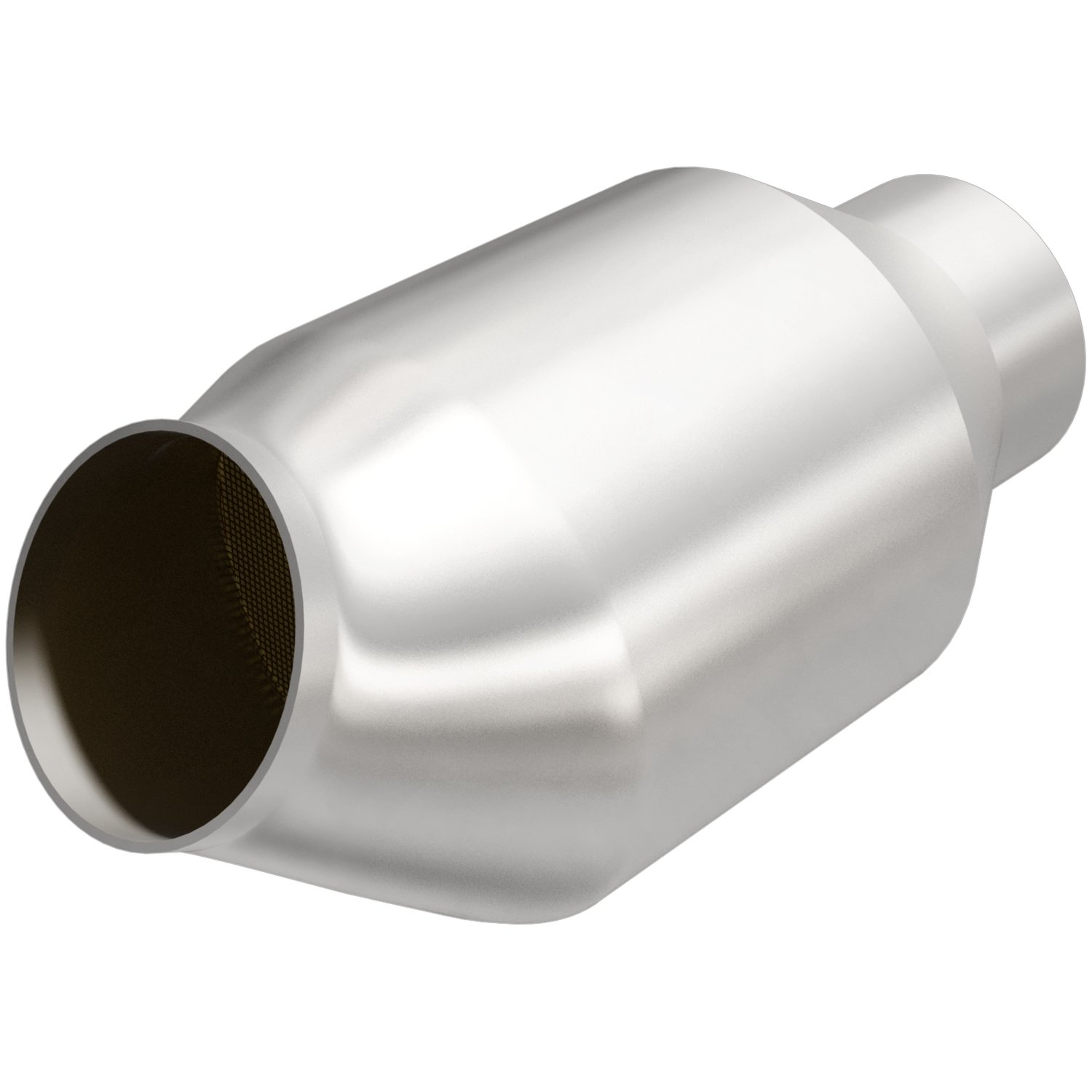 Pre OBD-II Spun Catalytic Converter Inlet/Outlet: 3" (Angled Inlet)