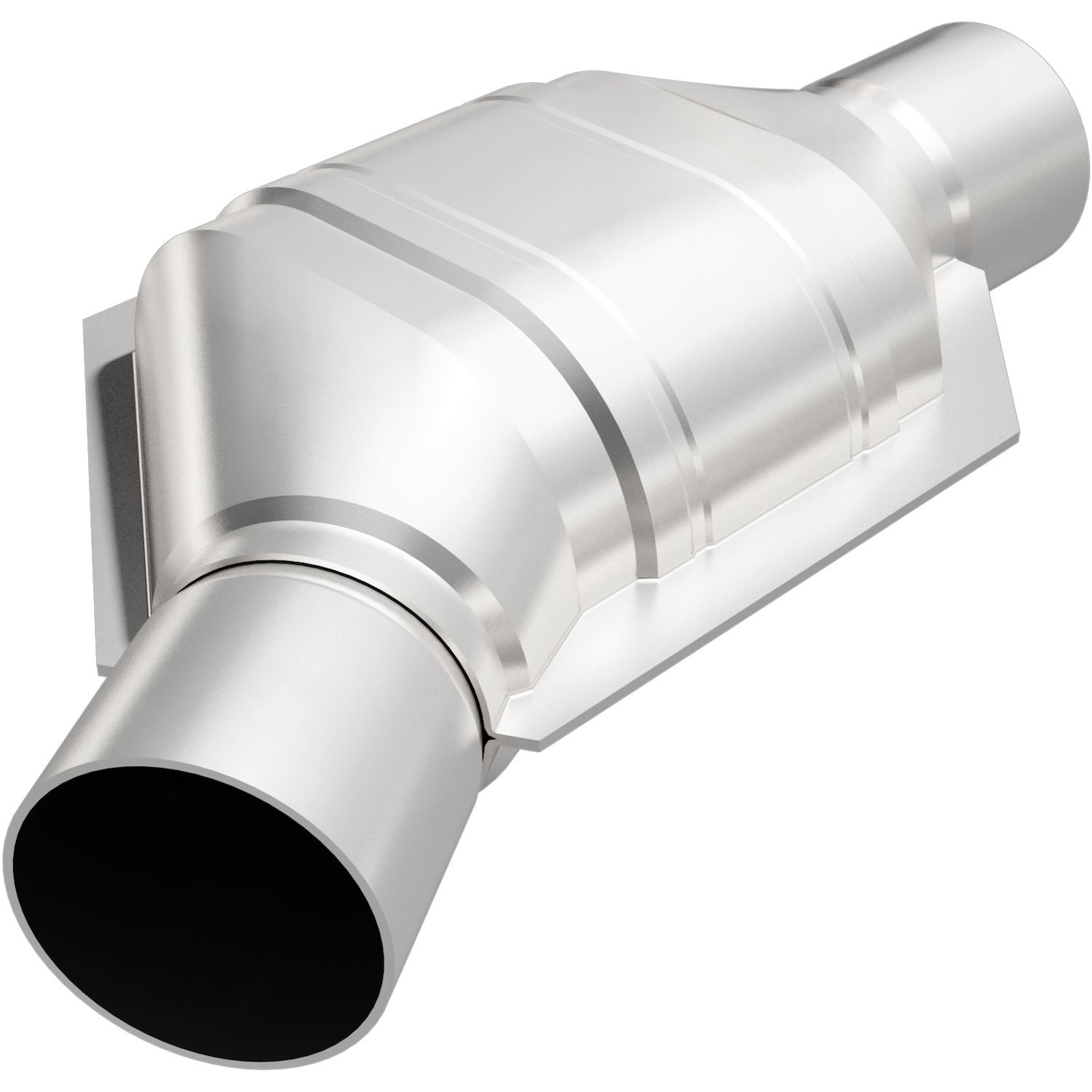 Pre OBD-II Universal Catalytic Converter Body Shape: Angled Oval, Center/Offset