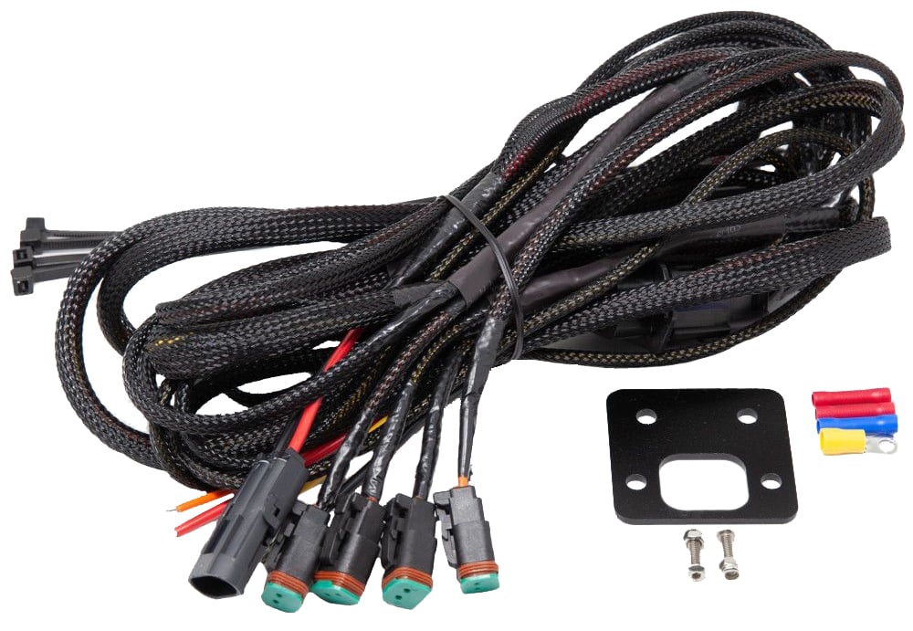 Universal Wiring Harness for Roof-Mounted Light Bar and Side-Lights