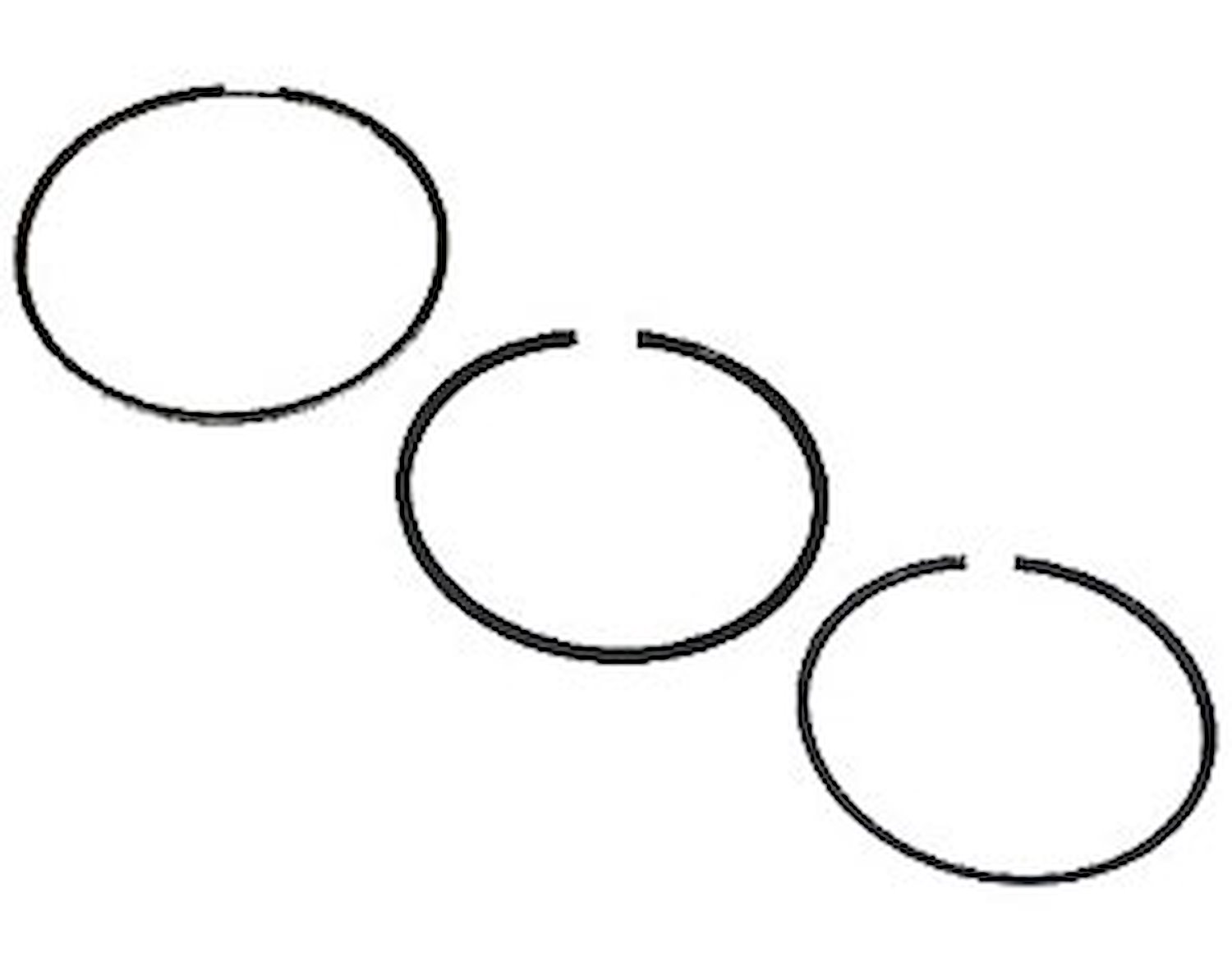 Standard Tension Single Cylinder Piston Ring Set Bore: 4.030"/File Fit: 4.035"