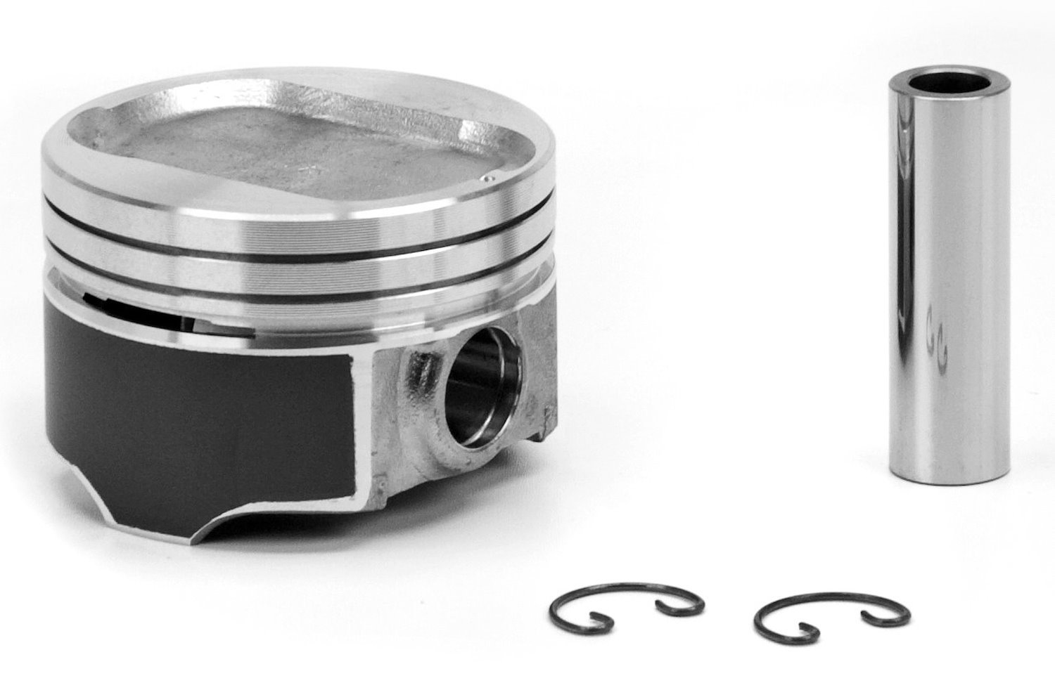 Silv-O-Lite Hypereutectic Dish Piston Set w/Coated Skirts for 1989-1995 Ford 3.8L Supercharged V6 w/97.2 mm Bore