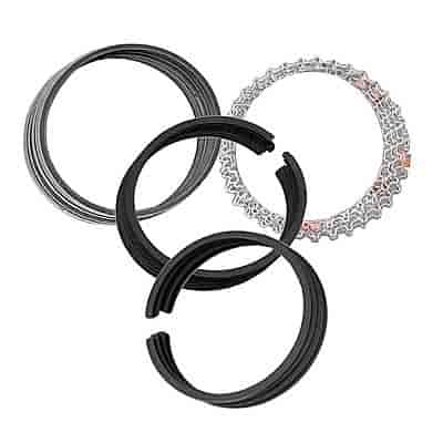 Ring Set 3.910 bore STD oversize 2-5/64 1-3/16 moly ring set qty 8 cyl set