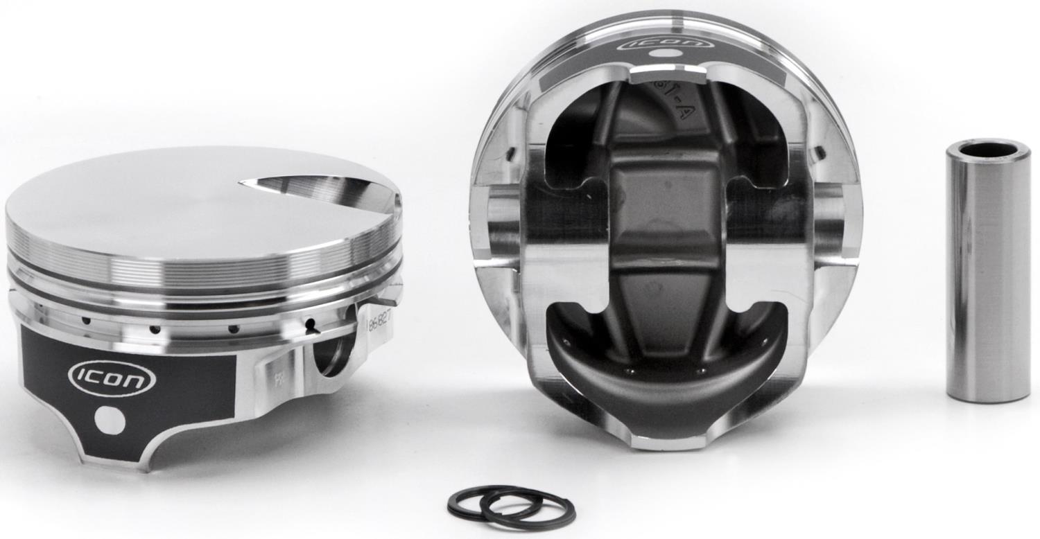 ICON Forged Piston - Chevy 489 Rod 6.385 Flat Top 3cc 1V