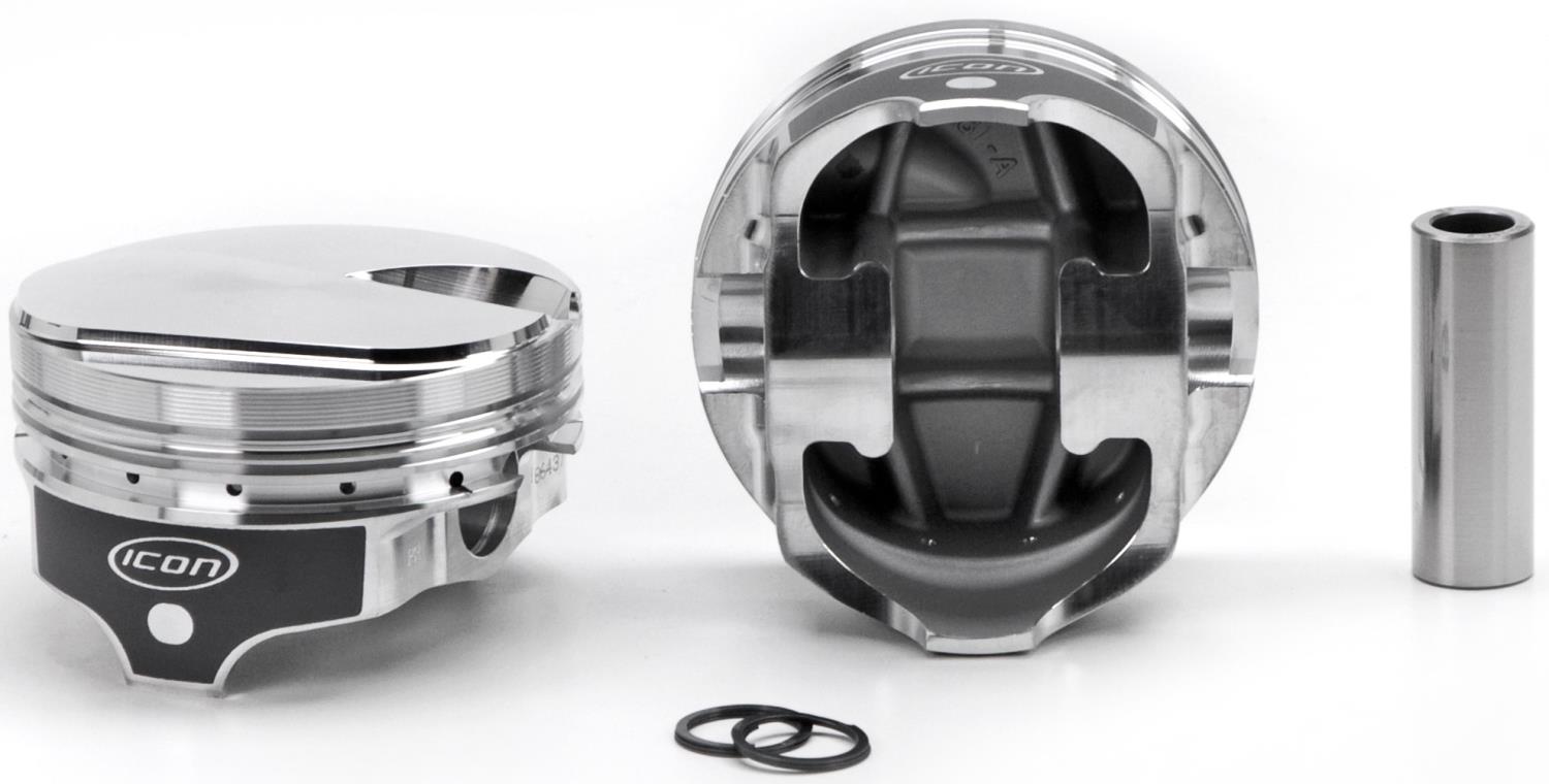 ICON Forged Single Piston - Chevy 489 Rod 6.385 cc Solid Dome 2cc 1V