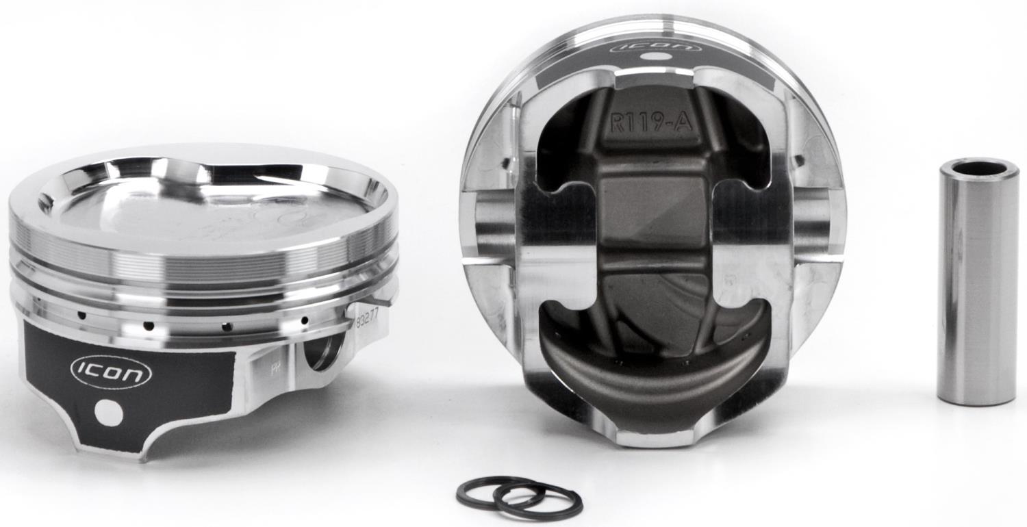 ICON Forged Single Piston - Ford 520 Rod 6.800 Flat Top 7.6cc 1V or Ford 545 Rod 6.700 Flat Top 7.6cc 1V