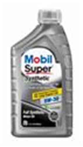 Mobil Super Synthetic Oil, 5W-30, 1-Quart Bottle