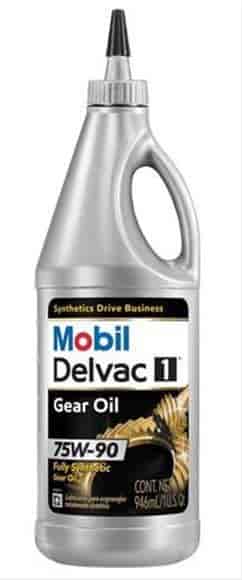 122044 Delvac Synthetic Gear Oil, 75W-90, 1-Quart Bottles
