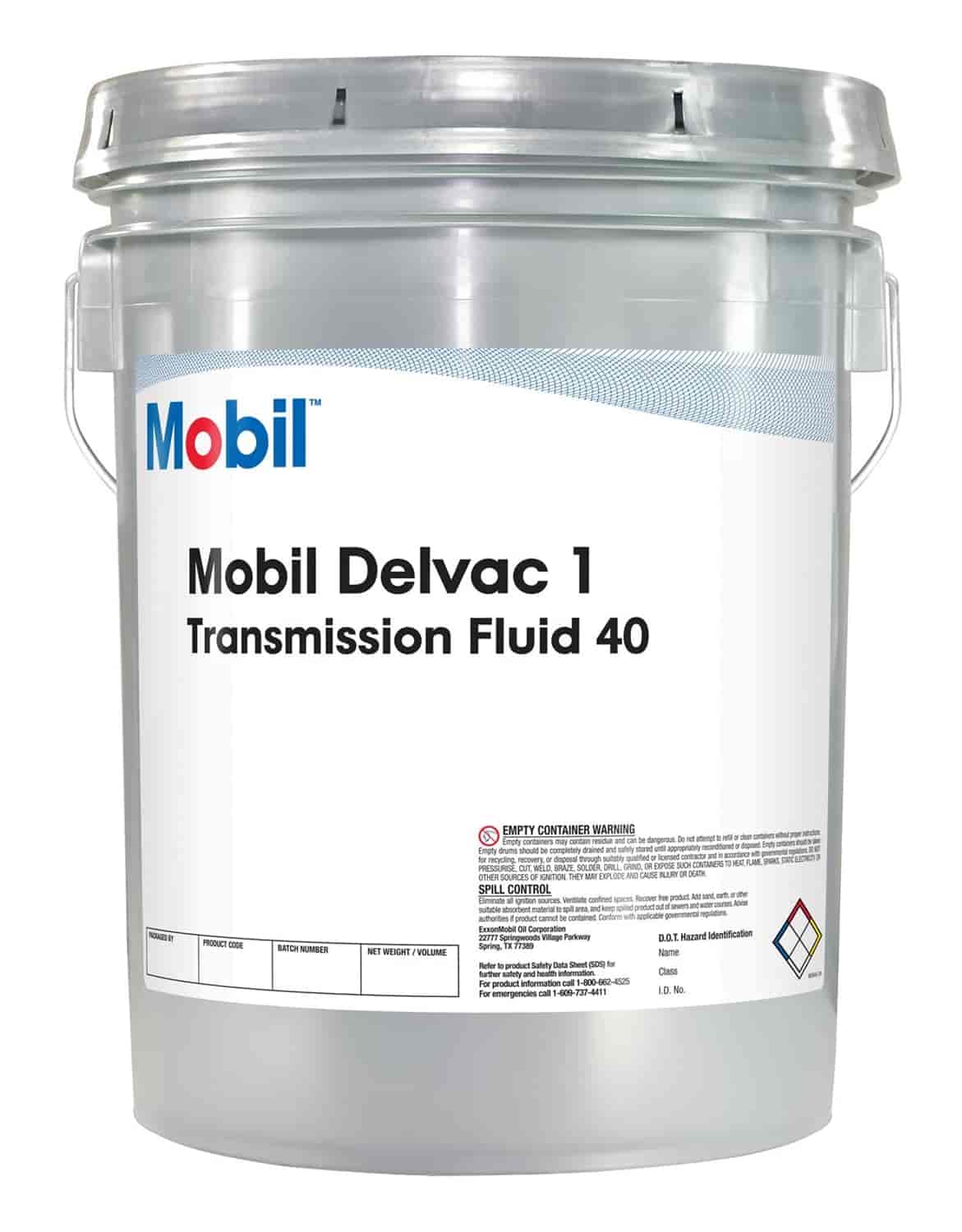 122961 Delvac 1 Transmission Fluid 40, 35 lb. Bucket