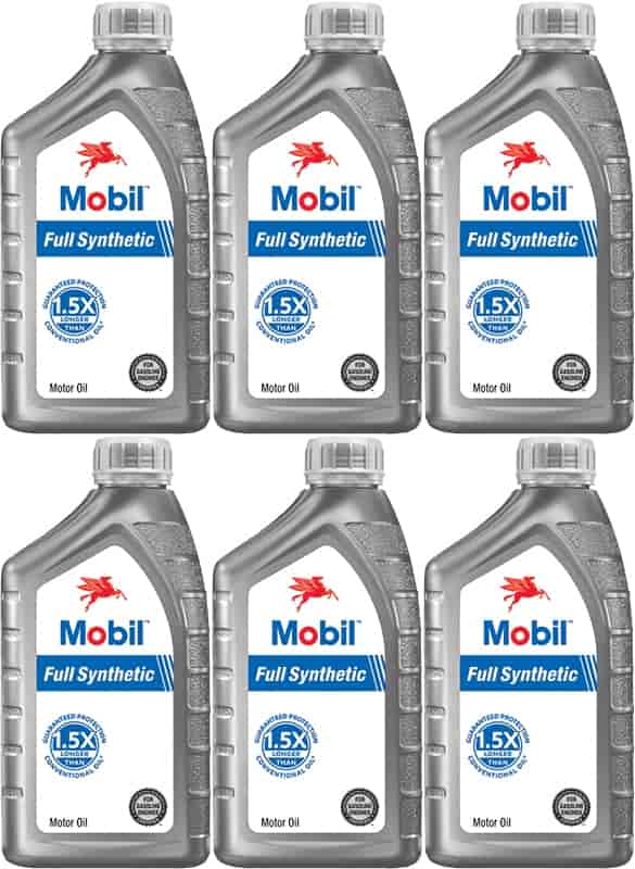 Mobil Full-Synthetic Engine Oil 0W20 6-Quarts (1 Case)