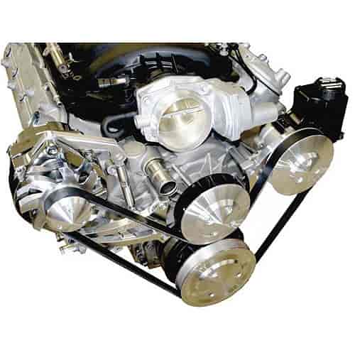 Reverse Rotation Water Pump Serpentine Drive Kit LS1/ LS2/ LS3/ LS7 Engines