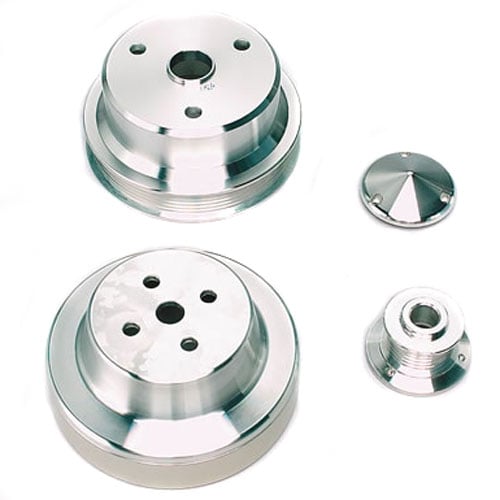 Chevy/GM Truck Pulley Set - Power & Amp Series 1995 4.3L V6, 305-350 with Internal Alternator Fan