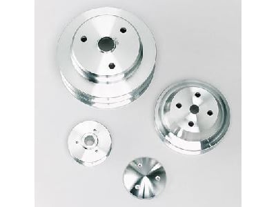 Serpentine Conversion Pulley Set - High Water Flow Ratio Small Block Chevy