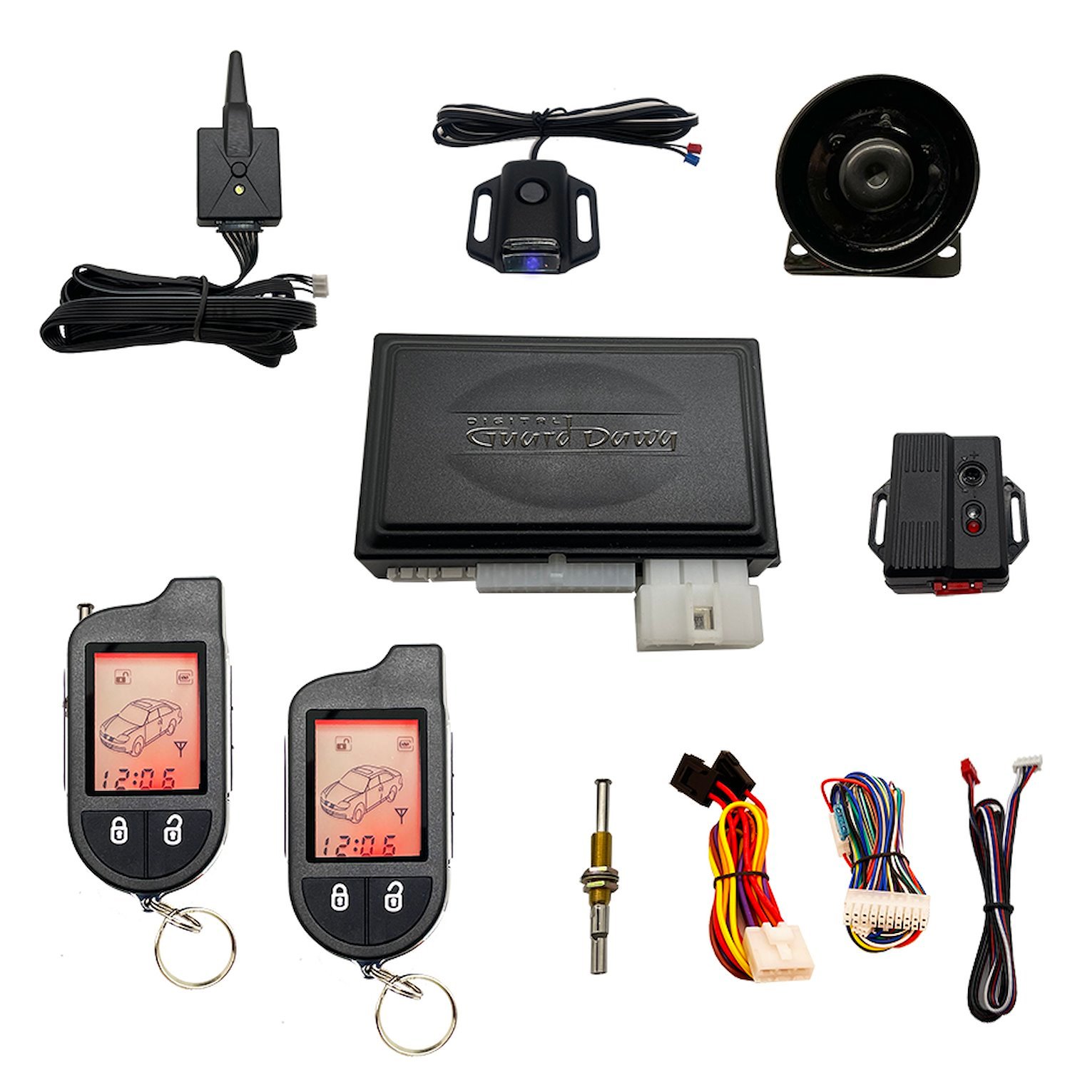 DGD-KY-ALM-RS2 Keyless Entry, Alarm System, and Remote Start, 2-Way