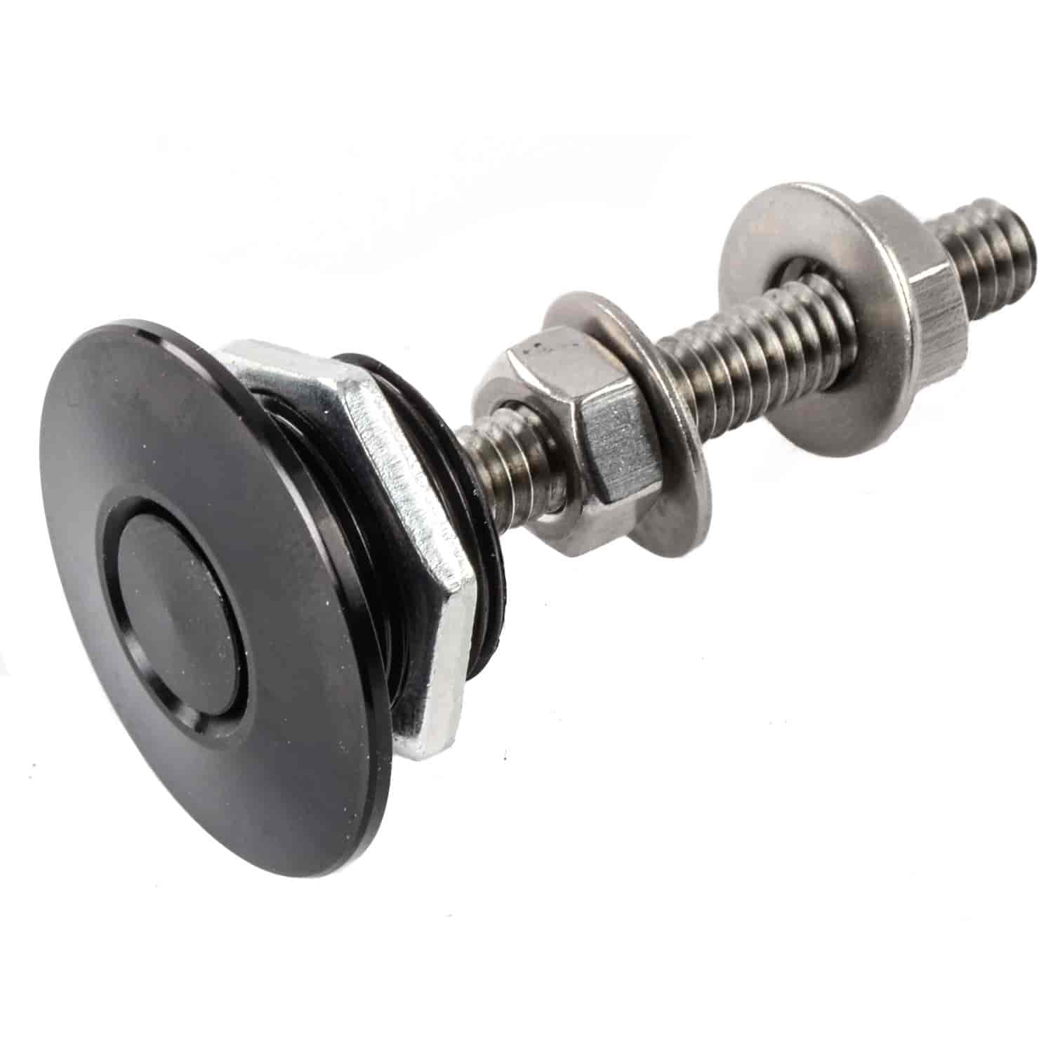 Quick Release Locking Hood Latch Pin Kit Universal Fit Black or Carbon Fiber 