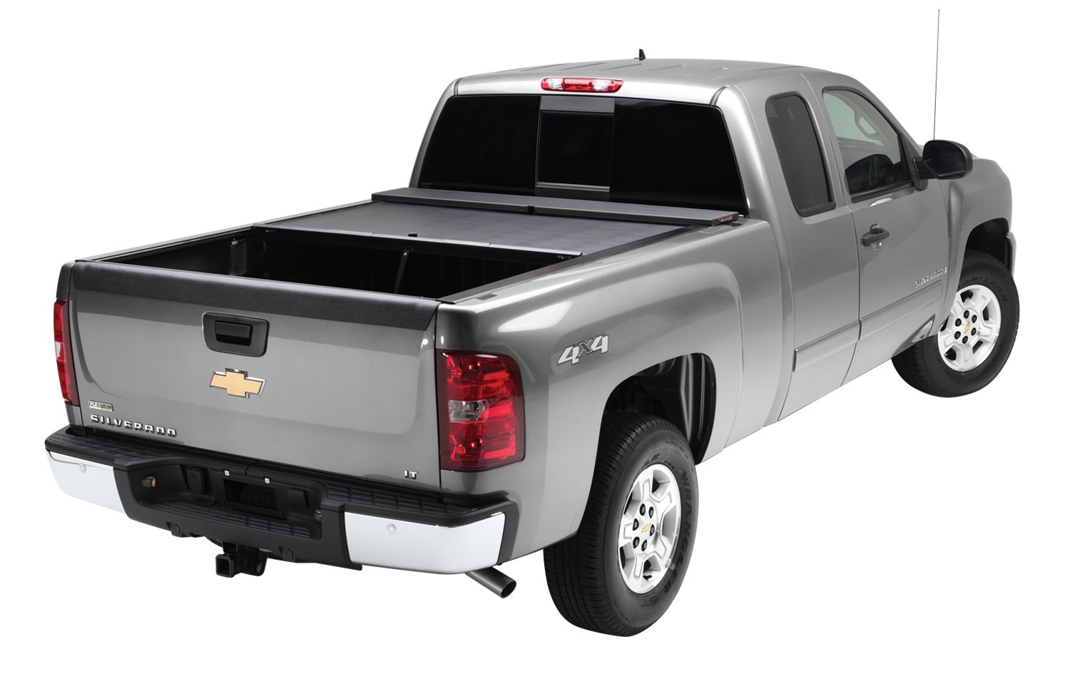 M-Series Manual Retractable Bed Cover 2007-2013 Silverado/Sierra Pickup With O.E. or Aftermarket Bed Rail Caps