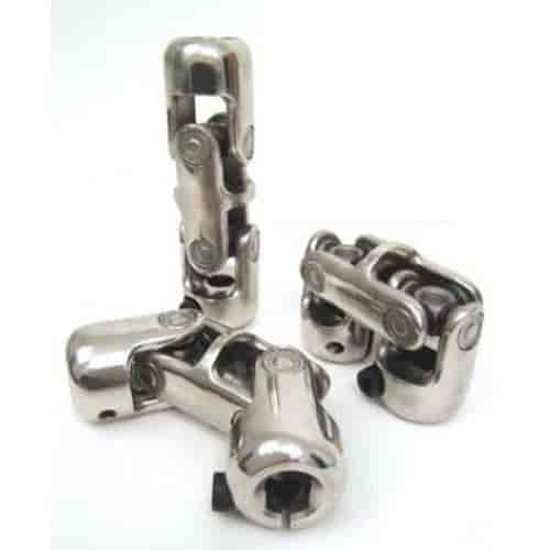 Double Stainless Steel U-Joint 3/4"-36 (Ididit) x 3/4" DD