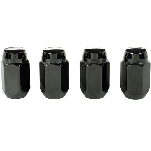 Black Acorn/Conical Seat Lug Nuts 1/2" -20 Thread Size