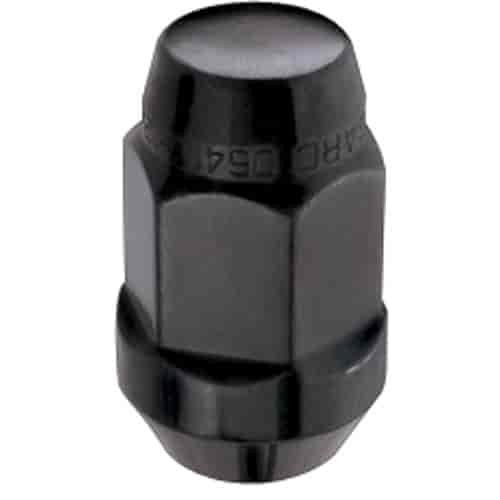 Chrome/Black Cone Seat Bulge Style Lug Nuts (M12 x 1.5 Thread Size) - Box of 144 Lug Nuts