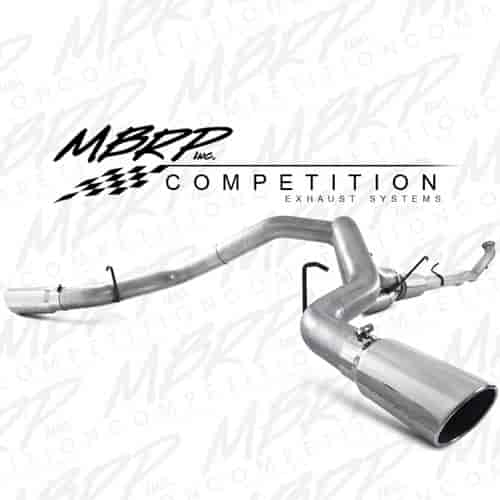 CES Installer Series Cool Duals  Turbo Back Exhaust System 4 in. Dia. Incl. Muffler No Bung Aluminized