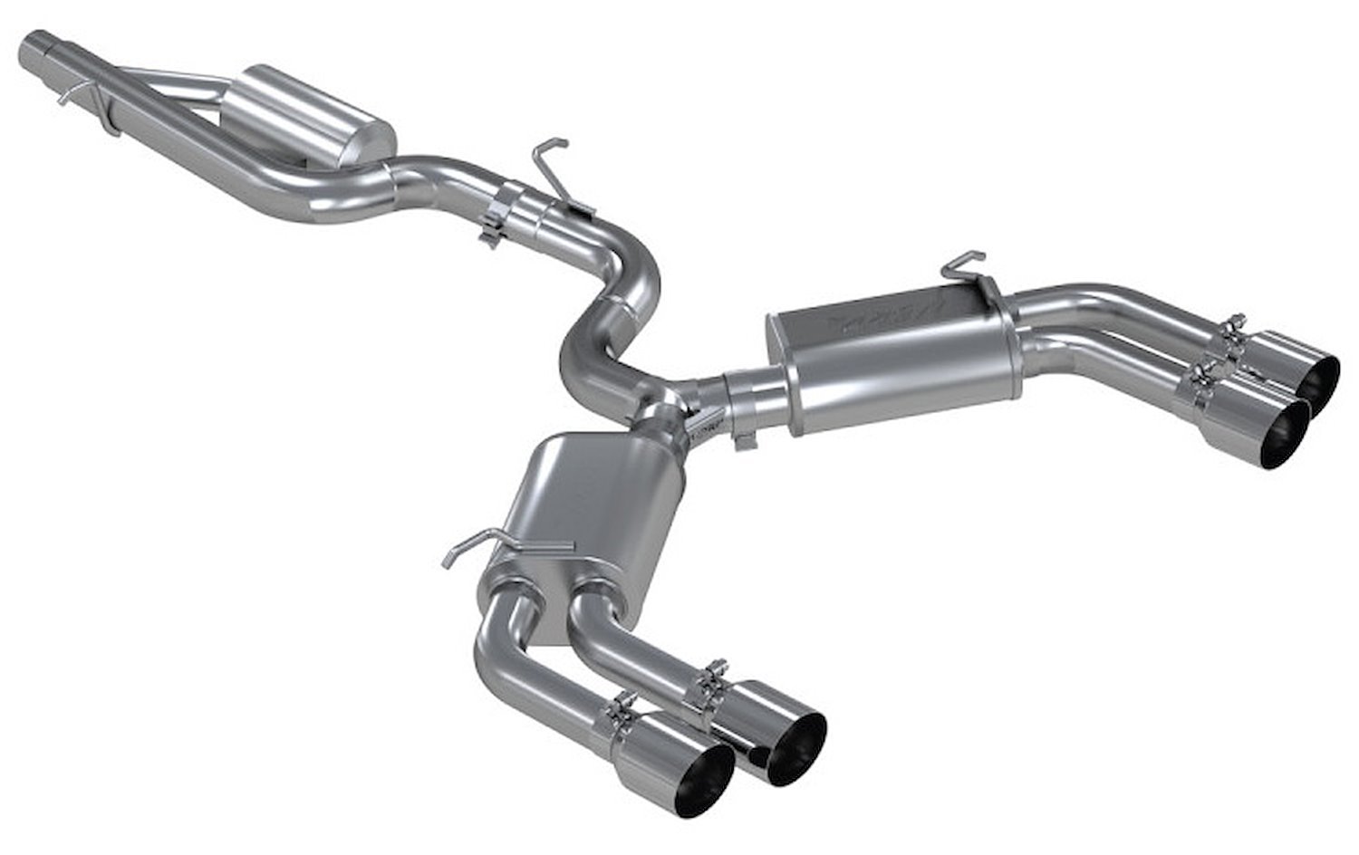 Pro Series Cat-Back Exhaust System for 2015-2018 Audi S3 Sedan TFSI - 4 in. Polished T304 Tips