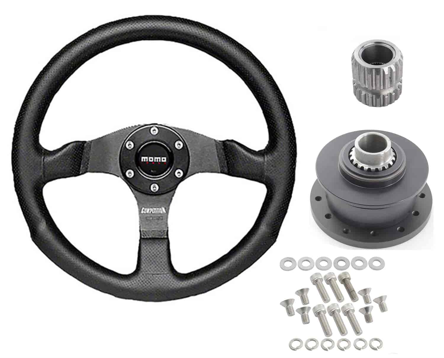 Competition Steering Wheel 350mm/13.780 in. Diameter W/Quick Release Kit