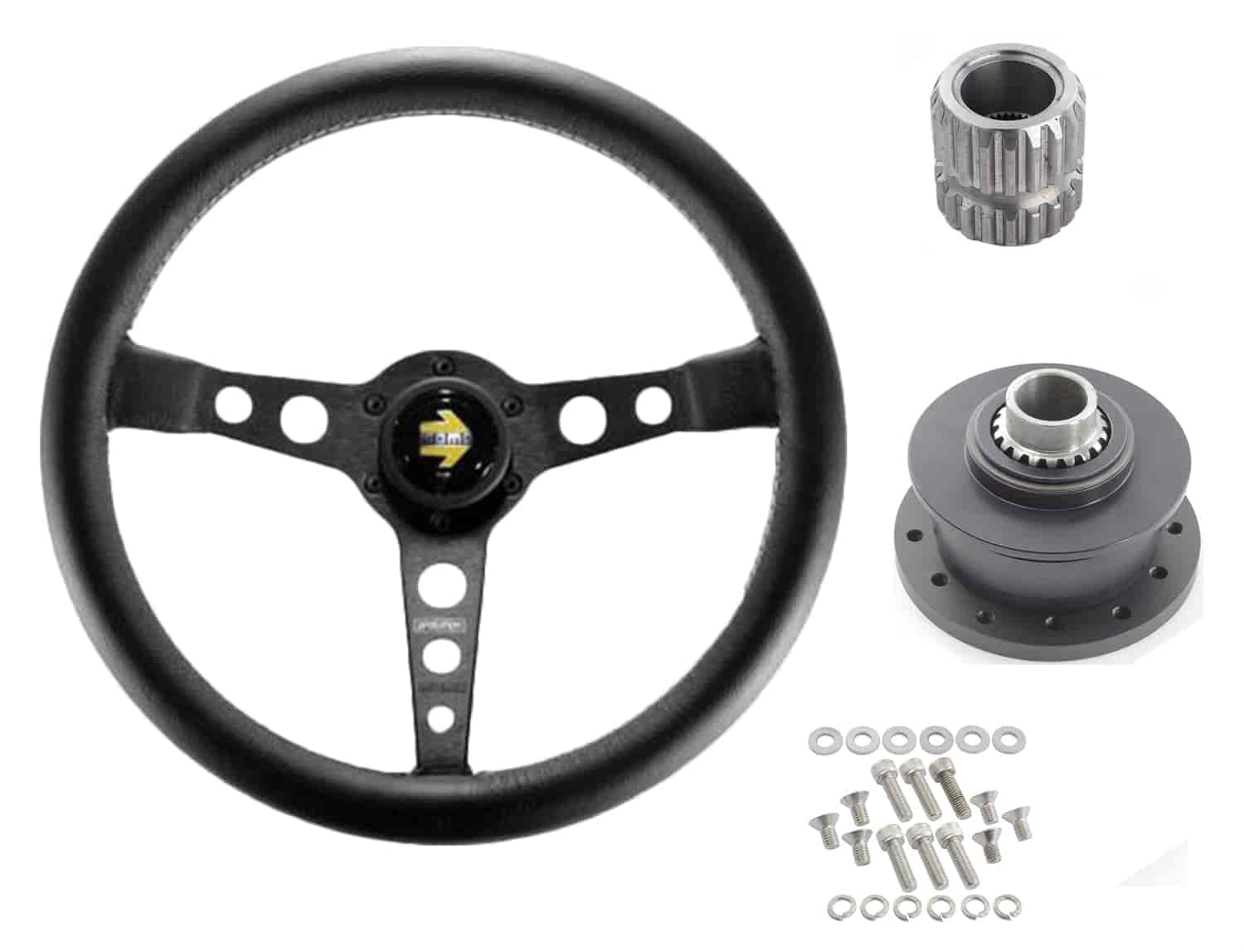 Prototipo Steering Wheel 350mm/13.780 in. Diameter W/Quick Release Kit
