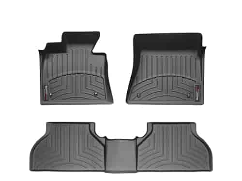 FRONT/REAR FLOORLINERS BL DODGE RAM 1500 2012-2017 CREW CAB; VEHICLES WITH HOOKS ON DRIVER AND PASSE