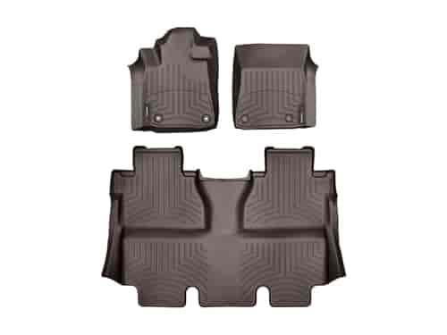 FRONT/REAR FLOORLINERS CO TOYOTA TUNDRA 2014-2017 FITS CREWMAX ONLY; TRIM REQUIRED FOR BENCH MODELS