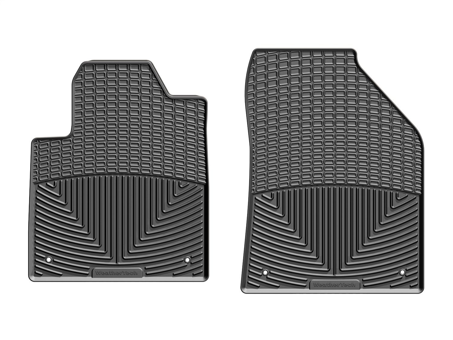 FRONT RUBBER MATS BLACK JEEP CHEROKEE 2016-2017