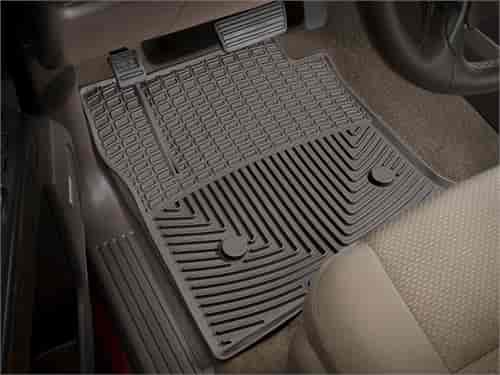 FRONT/REAR RUBBER MATS BL BUICK ENCLAVE 2008-2015 FITS WITH 2ND ROW FLOOR CONSOLE