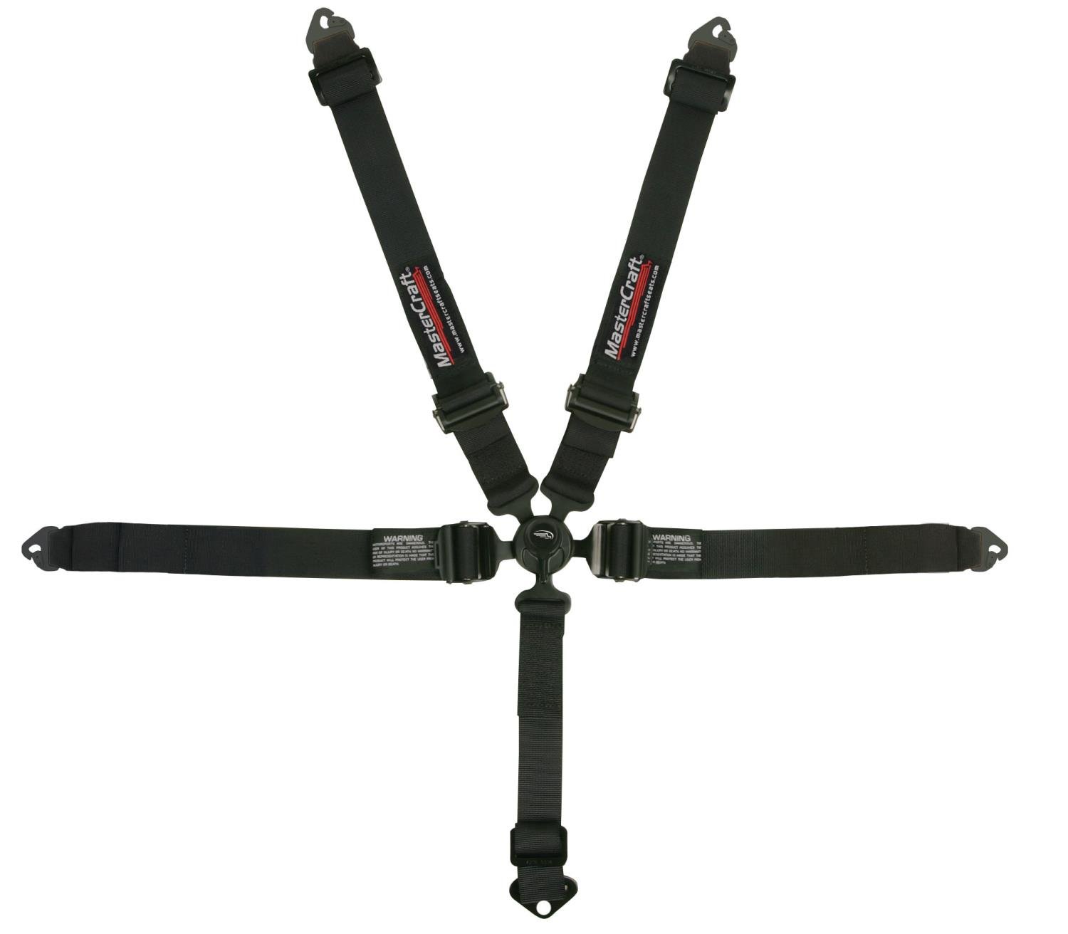 111254 Restraint, 2x2 Int Cam, PD Both Lap, Individual Shoulder, 5-Point, Snap-In, SFI 16.5, Black