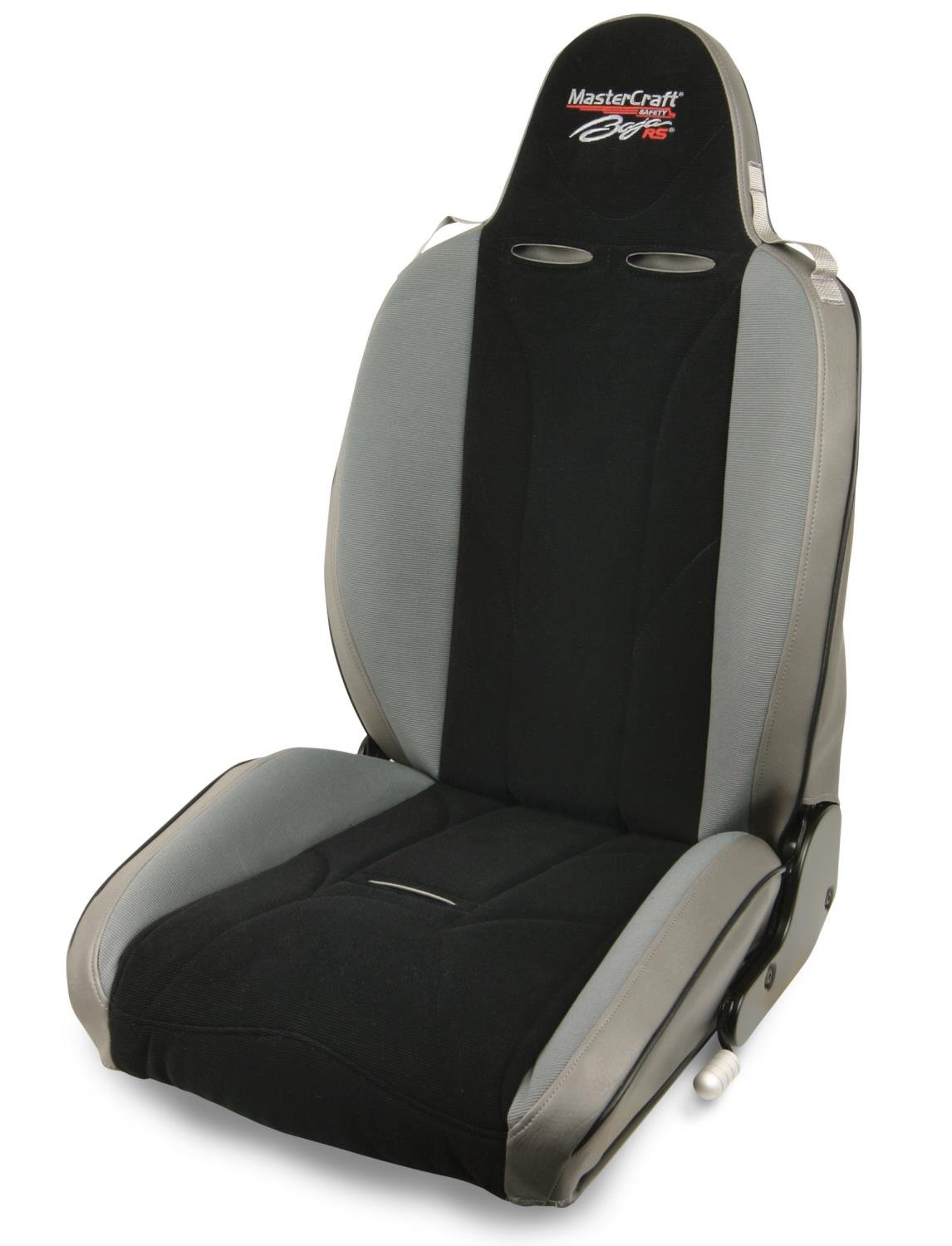 504027 MasterCraft Baja RS w/Fixed Headrest, Smoke w/Black Center & Gray Side Panels, Recliner Lever Left, w/BRS Stitch Pattern