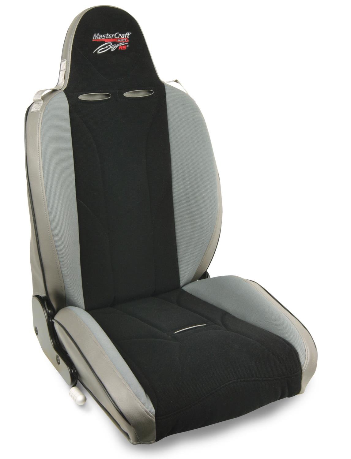 506027 MasterCraft Baja RS w/Fixed Headrest, Smoke w/Black Center & Gray Side Panels, Recliner Lever Right, w/BRS Stitch Pattern