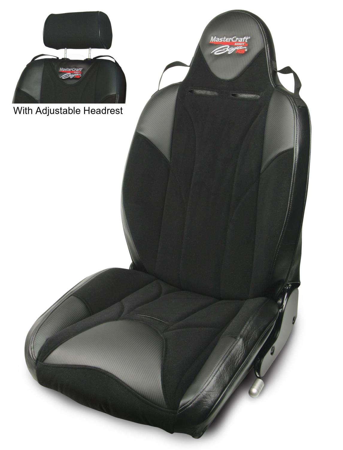 512124 MasterCraft Baja RS w/Adj. Headrest, DirtSport, Black w/Black Center & Black Side Panels, Recliner Lever Left