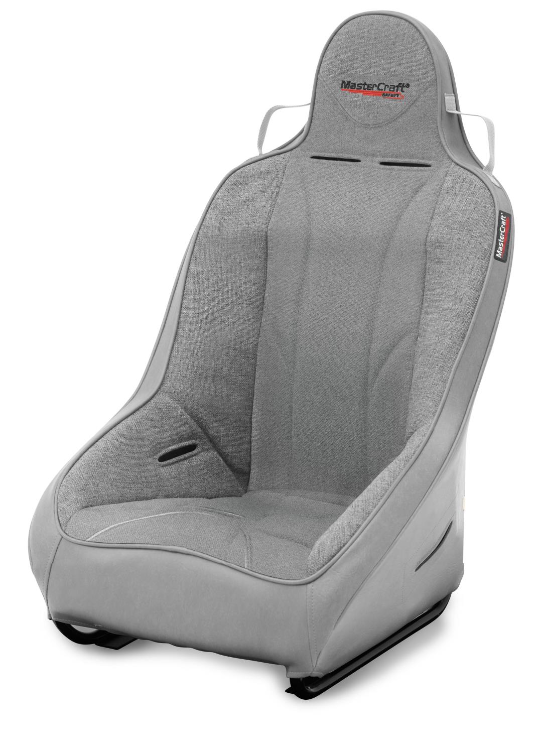 560219 2 in. WIDER PROSeat w/Fixed Headrest, Smoke Gray with Heather Gray Fabric Center and Side Panels