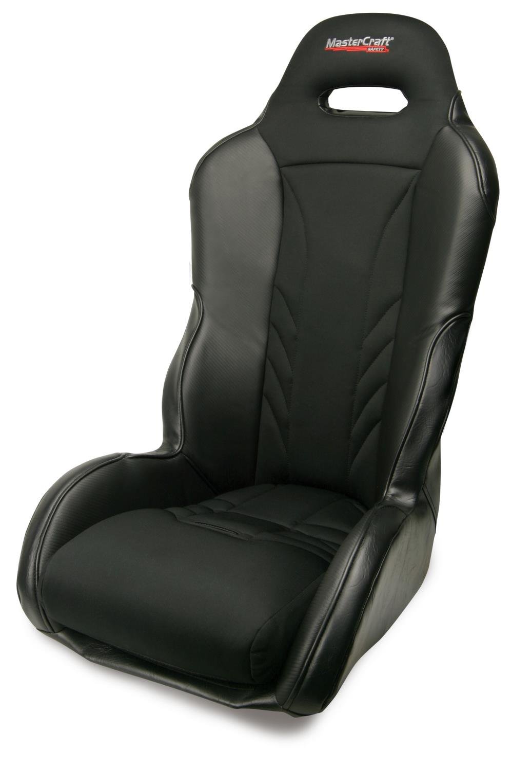 573409 S2/4 w/Fixed Headrest, Black Vinyl Outer w/Black Cloth Center & Black Side Panels, Black Trim, Universal