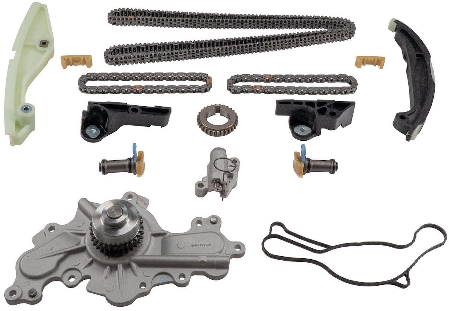 Replacement Engine Timing Chain Kit w/Water Pump Fits Select 2012-2019 Ford, Lincoln Models w/3.5L, 3.7L DOHC Engines